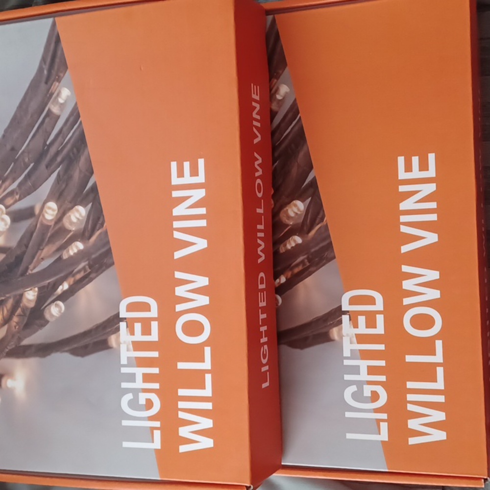 Lighted Willow Vine set of 2